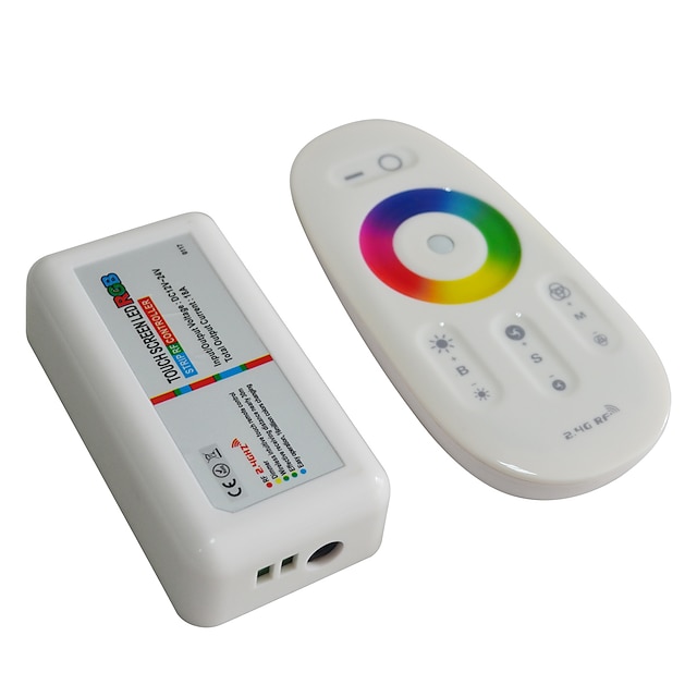  jiawen 2,4g rgb led controller touchscreen led lichtstreifen steuerung (dc 12-24 v)