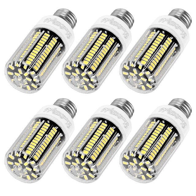  YouOKLight Ampoules Maïs LED 1100 lm E14 E26 / E27 T 136 Perles LED SMD 5733 Décorative Blanc Chaud Blanc Froid 220-240 V / 6 pièces