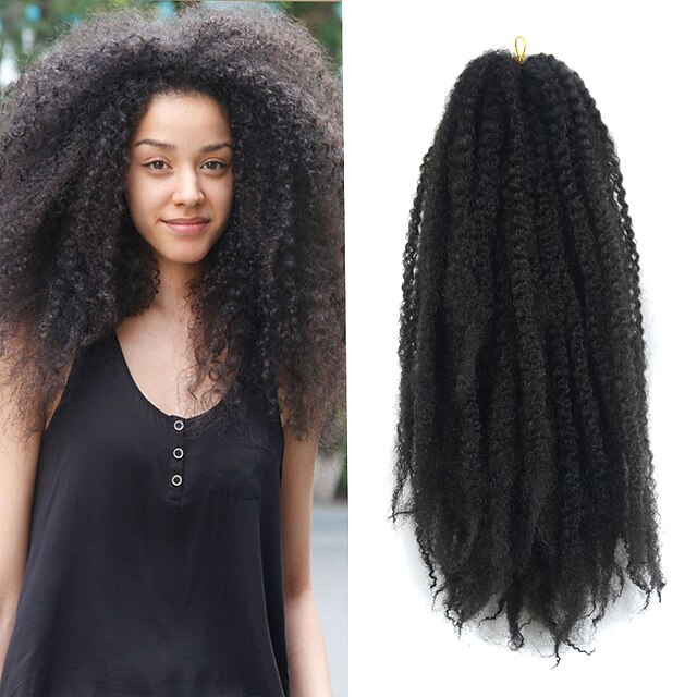  Афро эксцентричный Кудрявый Гавана 100% волосы канекалона 1 Afro Kinky плетенки Косы