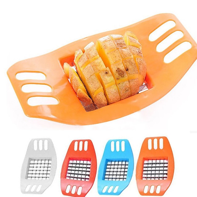  1PCS Stainless Steel Vegetable Potato Vertical Slicer Cutter Chopper Fries Chips Making Tool Potato Cutting Fries Tool