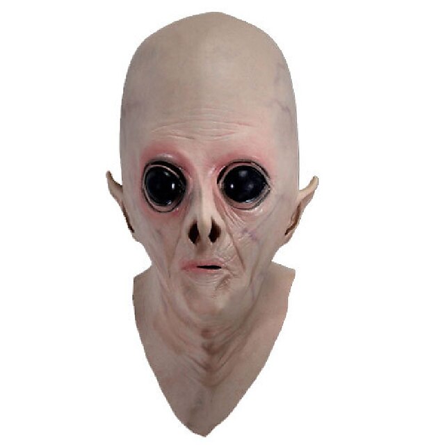  Scary Silicone Face Mask Alien Ufo Extra Terrestrial Party Et Horror Rubber Latex Full Masks For Halloween Party Toy