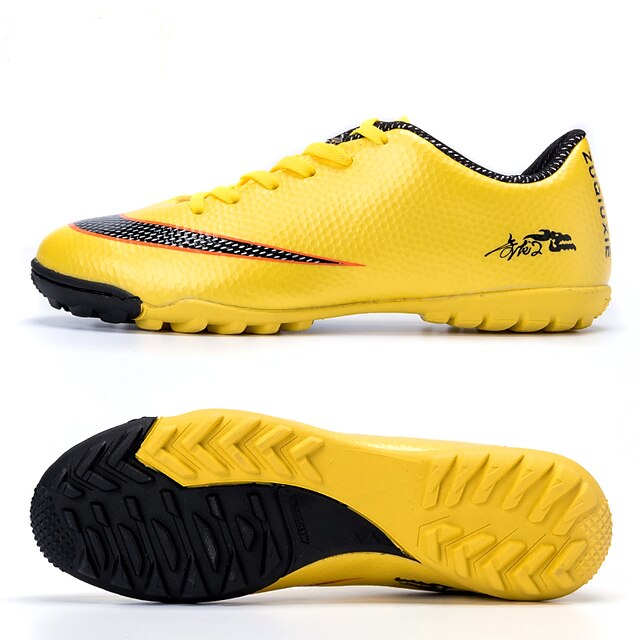  Men's Shoes Synthetic Athletic Shoes Soccer Laceing Training Football Shoes Black / Blue / Gold / Orange