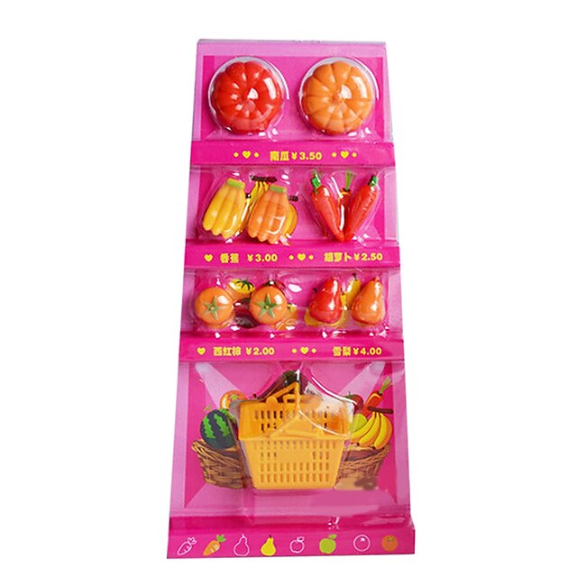  regalo de la muñeca configurado gran parte de las frutas y verduras juguetes educativos de todas las familias de los niños diy cognitivas