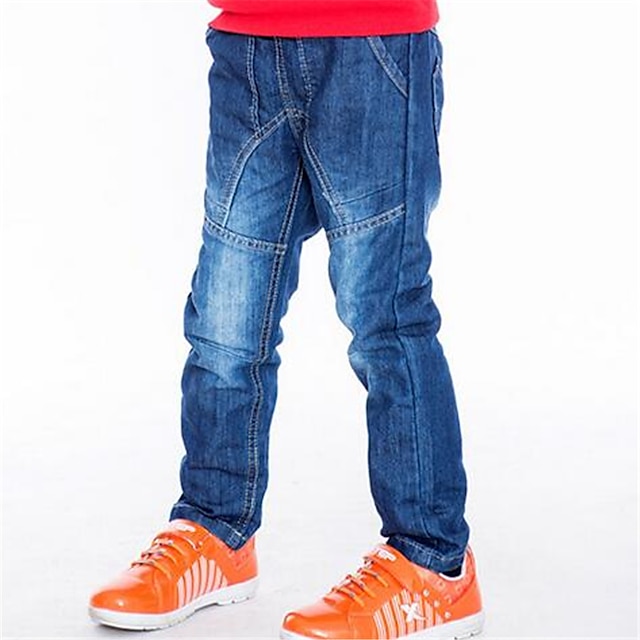  Boys Pants Solid Colored Cotton Casual Daily 3D Printed Graphic