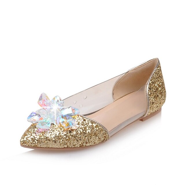  Women's Shoes Latex / Glitter / Customized Materials Seasons Comfort / Ballerina / Pointed Toe FlatsWedding /