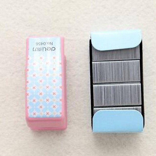  geometrico colorato portatile mini fumetto cucitrice (piccola taglia colori casuali)