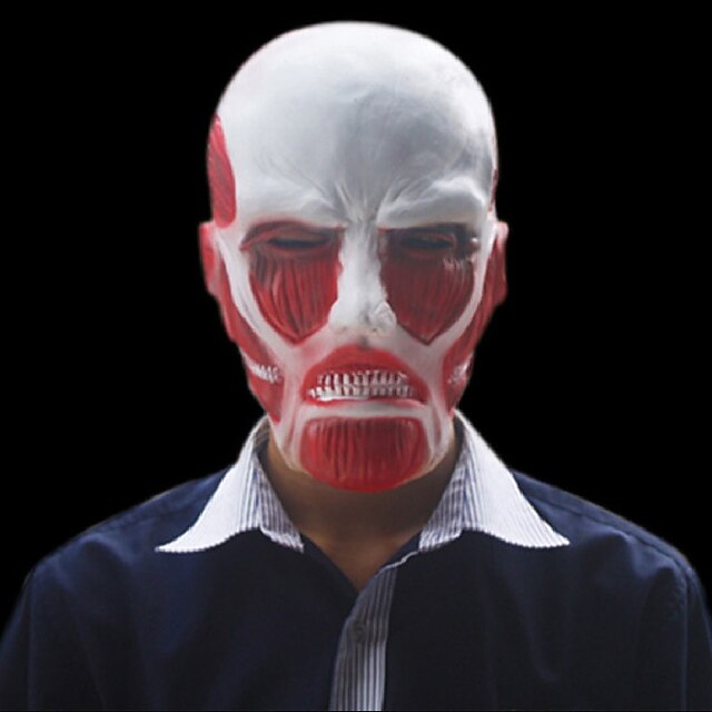  High Quality Onslaught Of Giant Attack On Titan Mask Halloween Cosplay Cartoon Theme Latex Mask