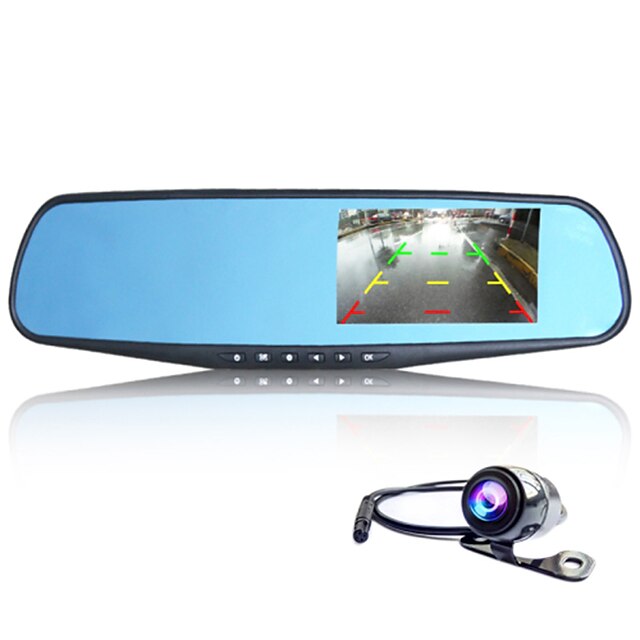  1080p / Full HD 1920 x 1080 Motion Detection / G-Sensor / Video Out Car DVR 140 Degree / 170 Degree Wide Angle 5.0 MP CMOS 4.3 inch TFT LCD monitor Dash Cam with Night Vision / G-Sensor / Loop-cycle