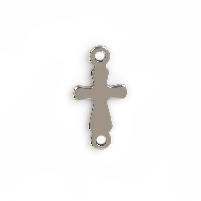  Breloques Métallique Cross Shape comme image 50Pcs