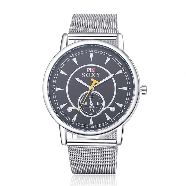  Men's Fashion Round Wristwatches Glass Analog Quartz Watch Casual Business Style Relogio Masculino