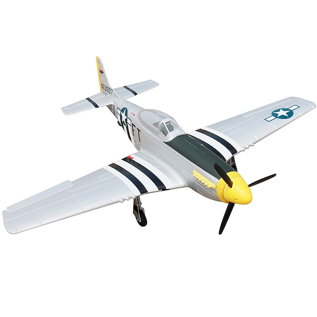  RC Flugzeug P51D Mustang 4 Kan?le 2.4G 1: 8 50 km / h KM / H geringfügige Montage nötig Bürstenloser Elektromotor