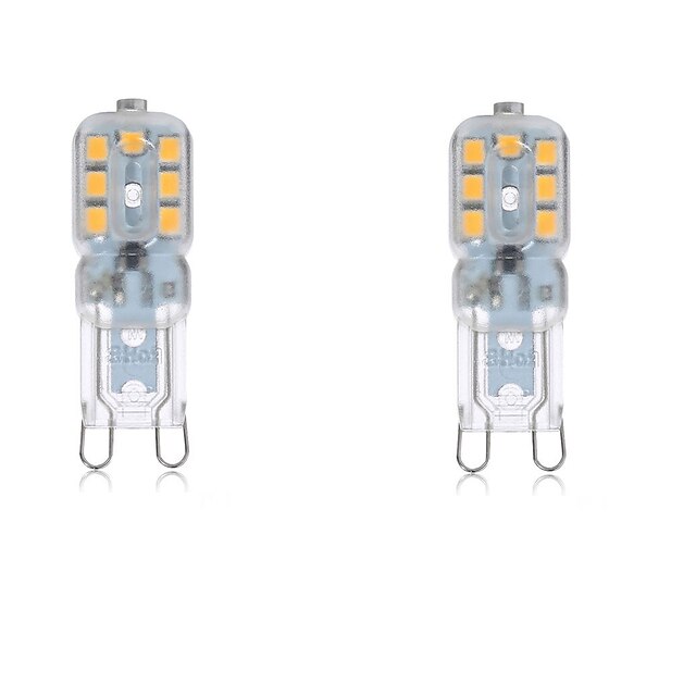  2.5 W Luci LED Bi-pin 2700-6500 lm G9 T 14 Perline LED SMD 2835 Impermeabile Decorativo Bianco caldo Luce fredda 220-240 V 110-130 V / 2 pezzi / RoHs