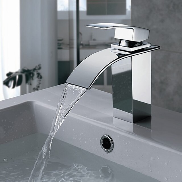  Bathtub Faucet Chrome Wall Mounted Ceramic Valve Bath Shower Mixer Taps Silvery Contain with Cold and Hot Water