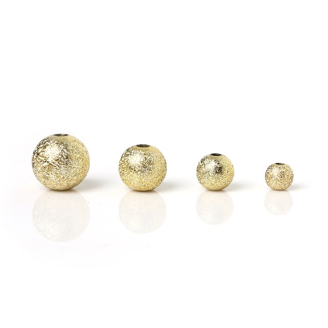  תכשיטים DIY 30 יח חרוזים מצופה כסף ציפוי זהב פלסטי זהב כסף קשת עגול חָרוּז 0.12 cm עשה זאת בעצמך שרשראות צמידים