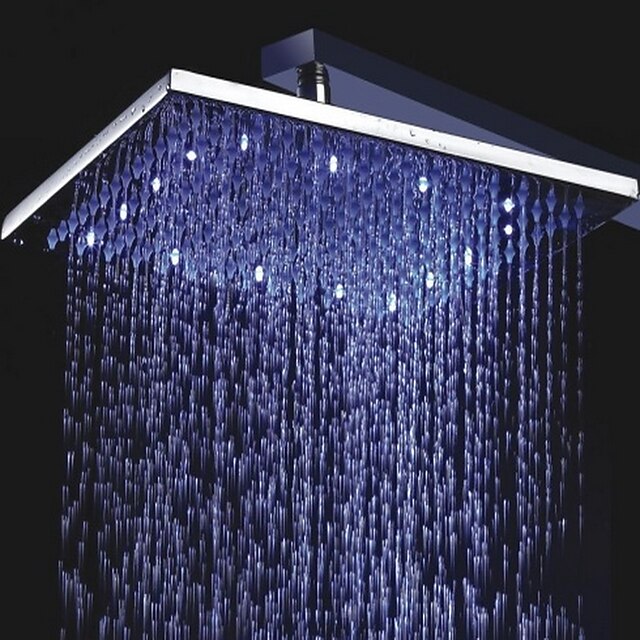  עכשווי מקלחת גשם כרום מאפיין - LED / גשם, ראש המקלחת