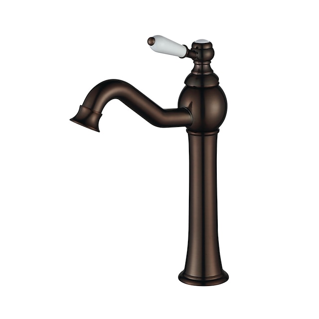  Bathroom Sink Faucet - Widespread Oil-rubbed Bronze Centerset Single Handle One HoleBath Taps