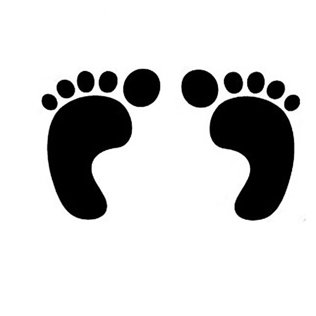  Fashion The Footprint Pattern PVC Bathroom or Bedroom or Glass Wall Sticker Home Decor