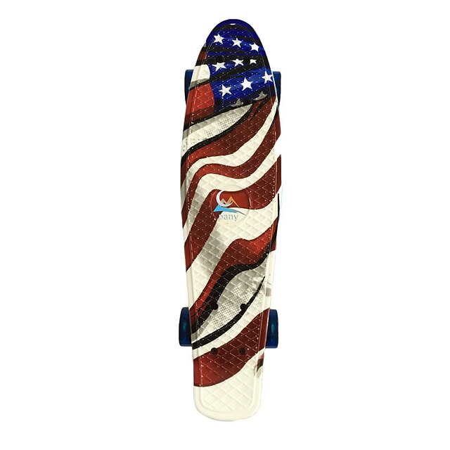  22 tommer (ca. 56cm) Cruisers Skateboard PP (Polypropen) Hvid+Rød / Rød