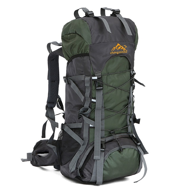  50L Zaini da escursionismo Campeggio e hiking Caccia Scalate Ompermeabile Indossabile Oxford Nero Arancione Rosso Blu scuro Verde scuro
