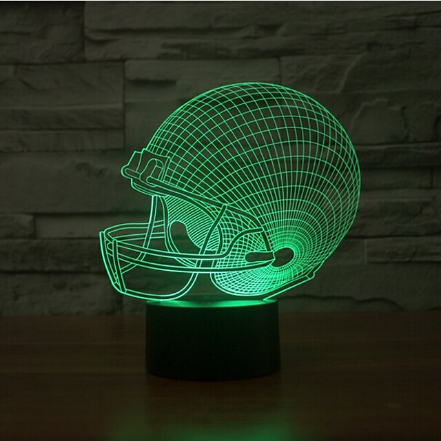  1 stk 3D nattlys Dekorativ LED