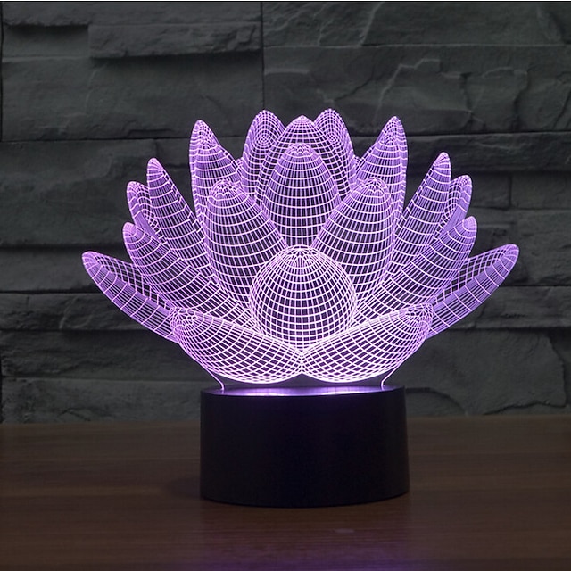  3D ночной свет Декоративная LED 1 ед.