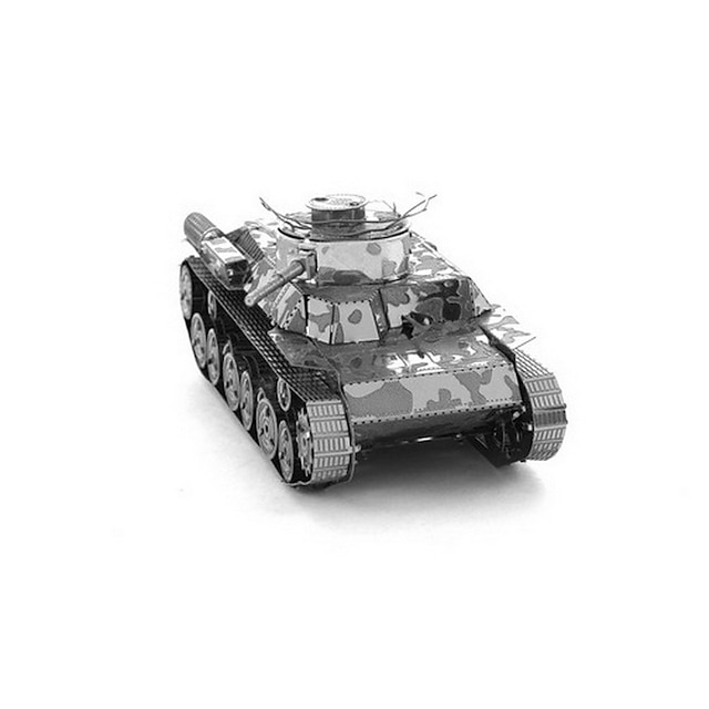  Aipin 3D építőjátékok Fejtörő Fából készült építőjátékok Tank DIY Rozsdamentes acél Fém Fiú Lány Játékok Ajándék