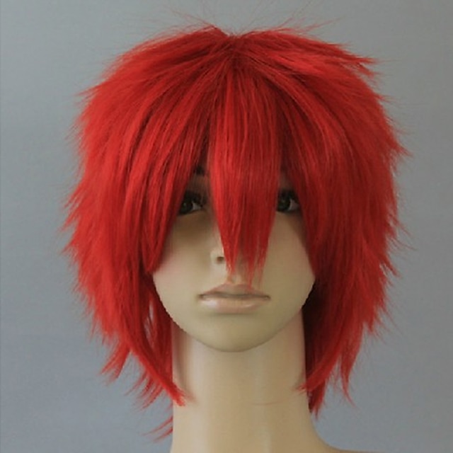  Περούκες για Στολές Ηρώων Συνθετικές Περούκες Περούκες Στολών Σγουρά Σγουρά Περούκα Κοντό Κόκκινο Συνθετικά μαλλιά Γυναικεία Κόκκινο hairjoy