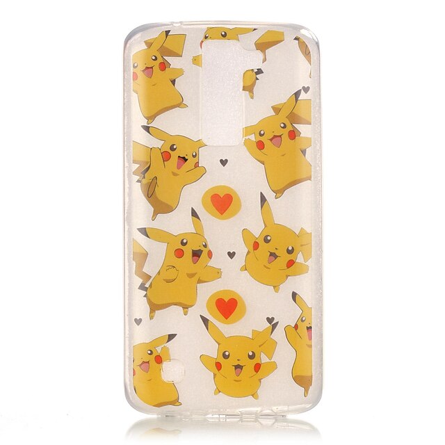  Capinha Para LG K8 / LG / LG K7 IMD / Transparente / Estampada Capa traseira Desenho Animado Macia TPU / LG K10