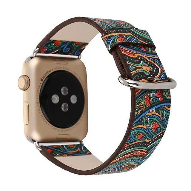  Klokkerem til Apple Watch Series 3 / 2 / 1 Apple Klassisk spenne Ekte lær Håndleddsrem