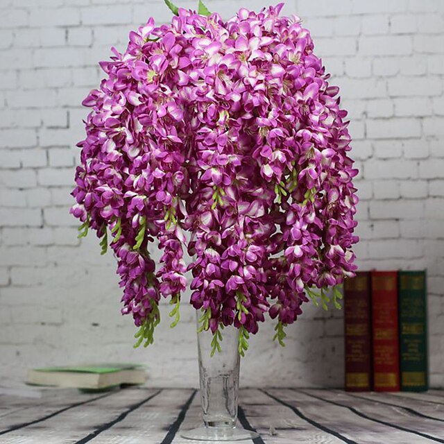  Hi-Q 1Pc Decorative Flower Violet Wedding Home Table Decoration Artificial Flowers