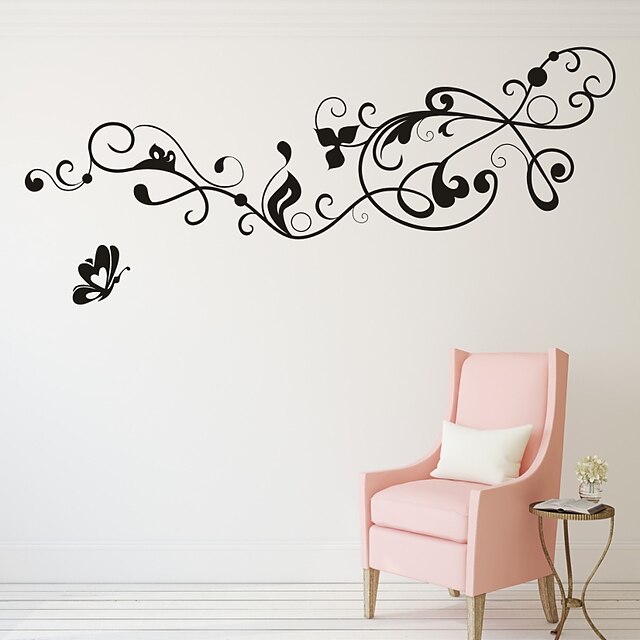  Blumen Wand-Sticker Flugzeug-Wand Sticker Dekorative Wand Sticker,PVC Stoff Abziehbar Haus Dekoration Wandtattoo