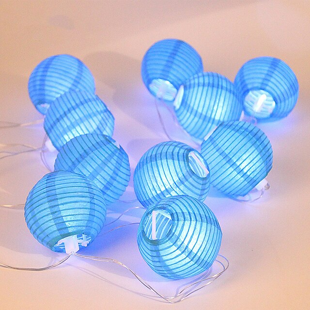  2.5m Cuerdas de Luces 10 LED Diodo LED Rojo Azul Morado Impermeable 220 V / IP44