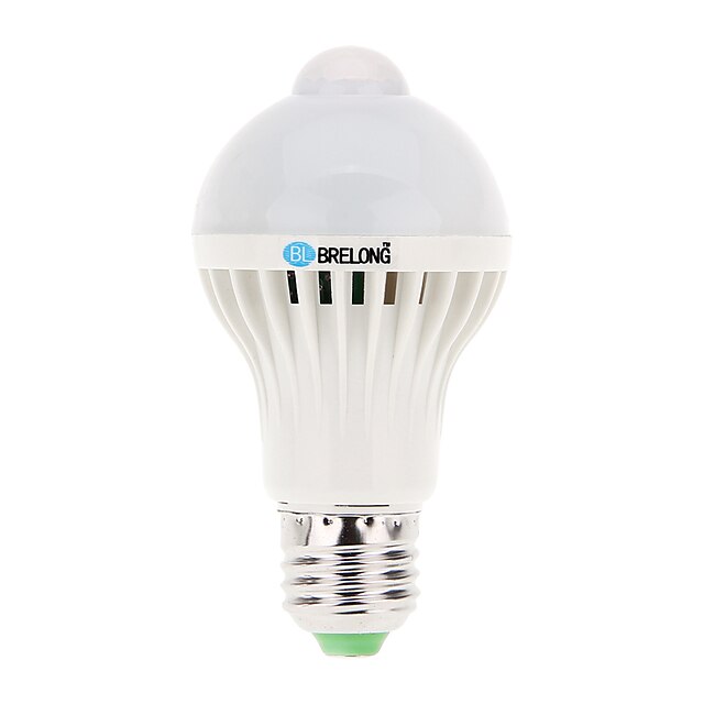 BRELONG® 1 buc 5 W 400-450 lm E26 / E27 Bulb LED Glob A60(A19) 12 LED-uri de margele SMD 5730 Senzor / Decorativ Alb Rece 220-240 V / 1 bc