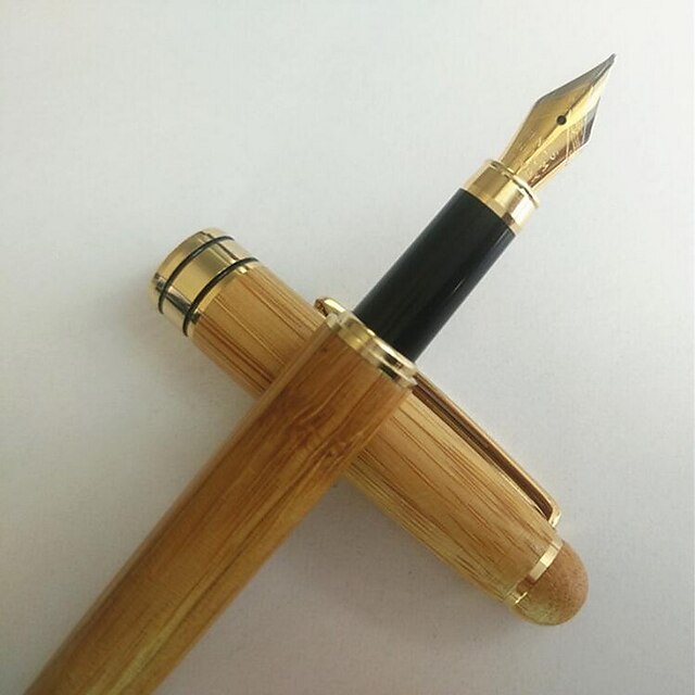  Kuglepen Fyldepenne,Bambus Tilfældige farver