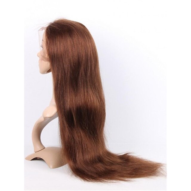  Virgin Human Hair Lace Front Wig style Brazilian Hair Straight Natural Wig 130% Density 10-26 inch with Baby Hair African American Wig Unprocessed Women's Long Human Hair Lace Wig