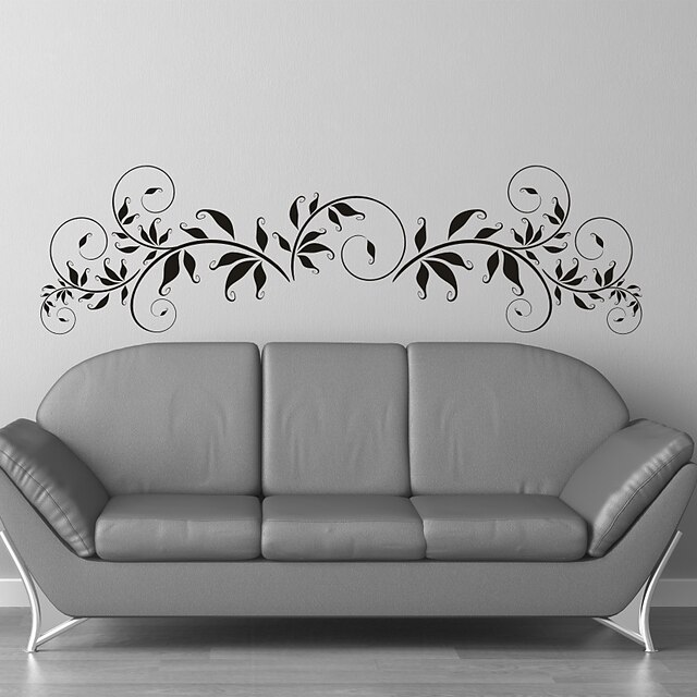  Floral Stickers muraux Autocollants avion Autocollants muraux décoratifs, Vinyle Décoration d'intérieur Calque Mural Mur Décoration / Amovible