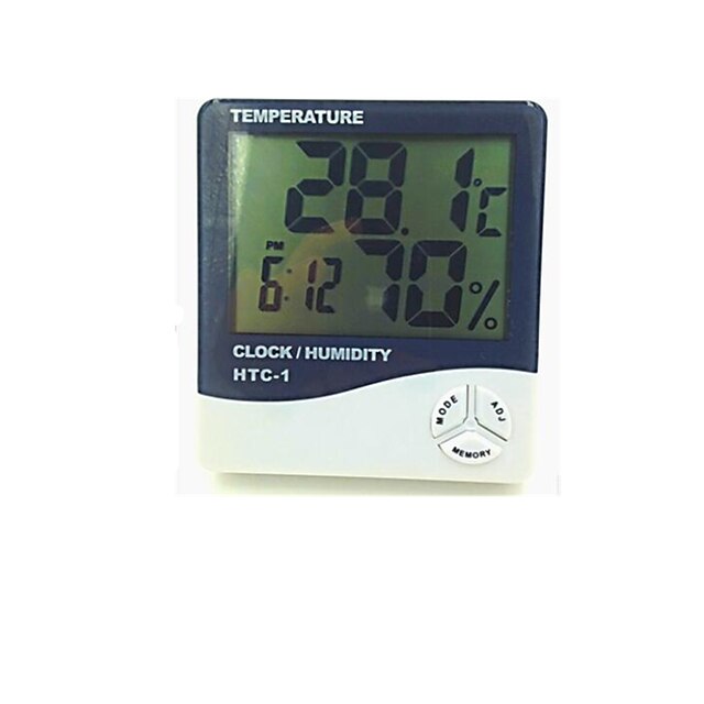  digital elektronisk temperatur- og fuktighetsmåler (måleområde: -50 ℃ ~ + 70 ℃ / 10% rf-99% rf)