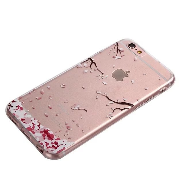  Case Kompatibilitás Apple iPhone 11 / iPhone XR / iPhone 11 Pro Átlátszó Fekete tok Virág Puha TPU