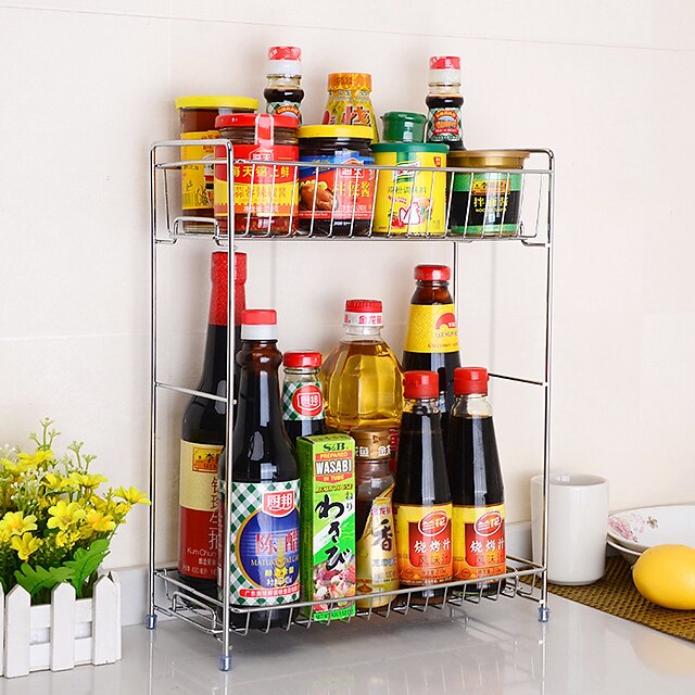  Kitchen Organization Rack & Holder Stainless Steel Easy to Use 1pc
