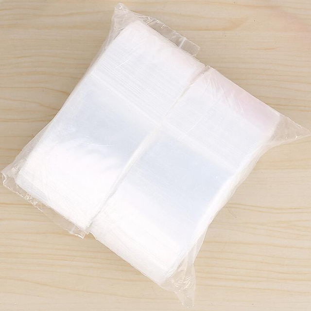  paksu läpinäkyvä ziplock pussi muovipusseja elintarvikkeiden laukku sinetöity taskussa pussit sinetöityä tehtaan suora pakkaus viisi