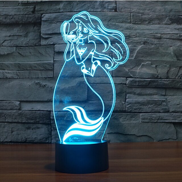  3D-nachtlampje Decoratief LED 1 stuks