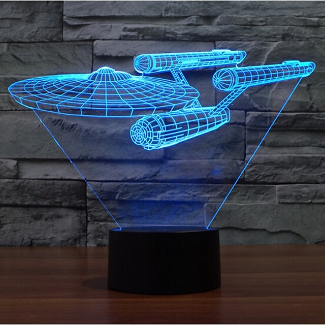  3D natlys Dekorativ LED 1 stk