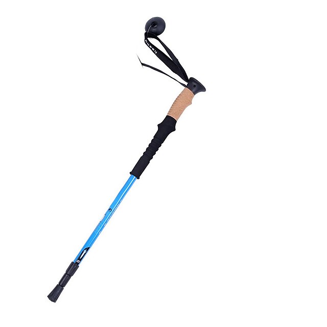  2 Ausschnitte Trekking Stöcke Nordic Walking Stöcke 135cm (53 Zoll) Leichtes Gewicht Teleskop Langlebig Gummi Kohlefaser