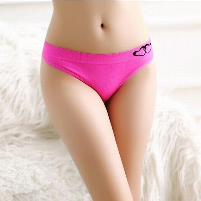  Women's Cotton Ultra Sexy Panties Solid Colored