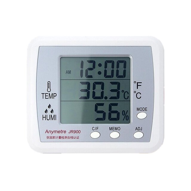  Elektroniczny higrometr (zakres temperatury-10 ~ 50 ° C; Zakres wilgotności 10 ~ 99% RH)