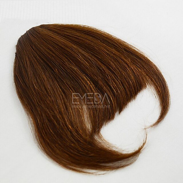  Light Brown Dark Brown Straight Bangs Fringe 0.03kg Human Hair Hair Piece Hair Extension Straight