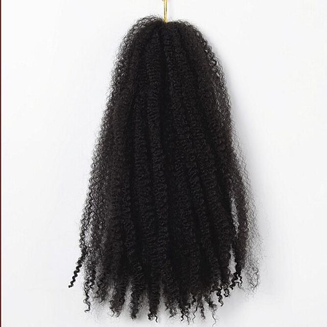  ブレイズヘア カール / アフロ アフロ変態三つ編み 100％カネカロン髪 1 髪の三つ編み