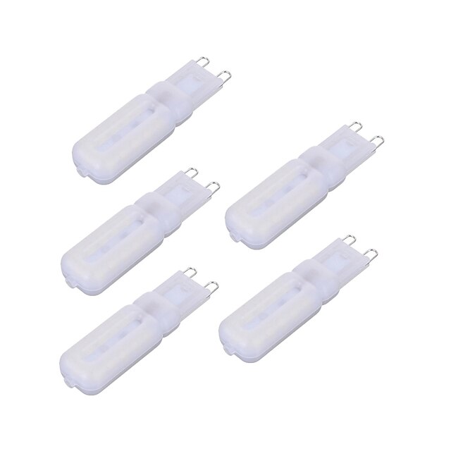  5pcs 5 W LED-lamper med G-sokkel 450-550 lm G9 T 22 LED perler SMD 2835 Mulighet for demping Dekorativ Varm hvit Kjølig hvit Naturlig hvit 220-240 V 110-130 V / 5 stk. / RoHs