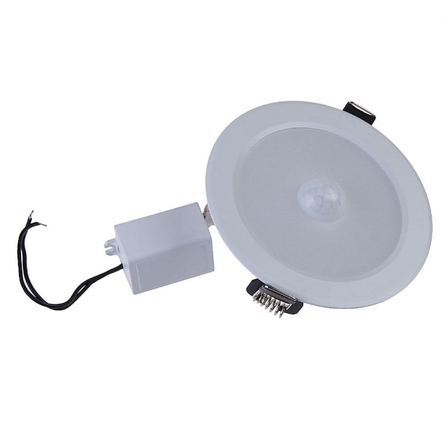  300-500 lm 4-pin Smart LED-lampe Nedfaldende retropasform 1 LED Perler Højeffekts-LED Sensor / Infrarød sensor Varm hvid / Kold hvid