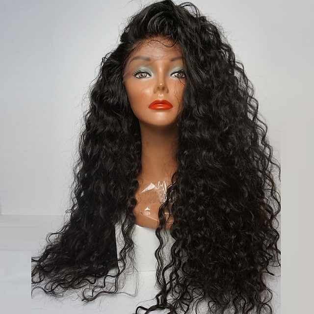  черные парики для женщин синтетический парик фронта шнурка кудрявая сторона длинная светло-коричневая средне-коричневая угольно-черная темно-коричневая натуральный черный синтетические волосы женская